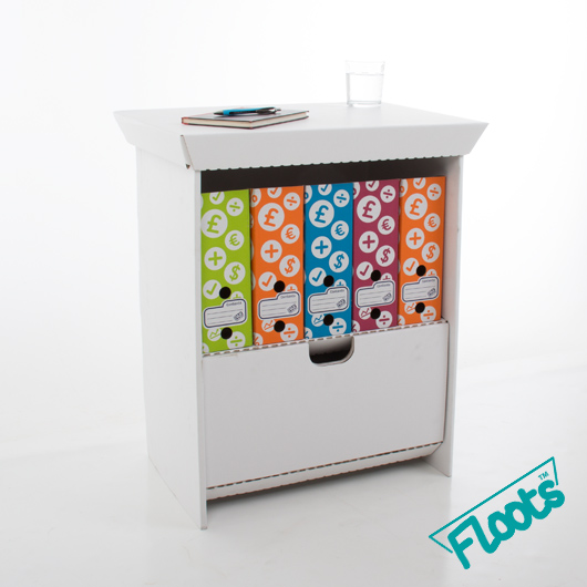 Small White Cardboard Drawer Unit from Floots