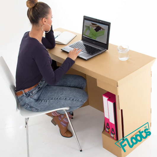 Eco Desk Eco Floots Cardboard Furniture